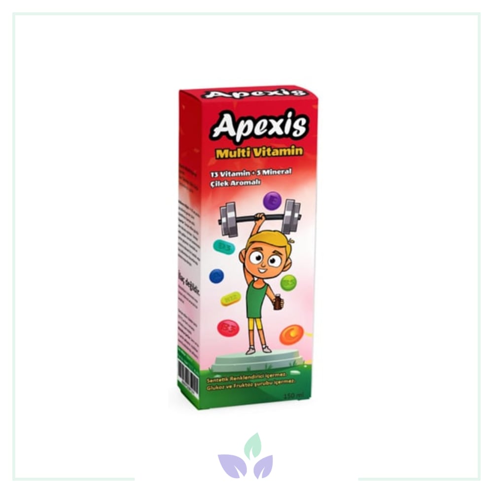 Apexis Multivitamin Çilek Aromalı Şurup 150 ml