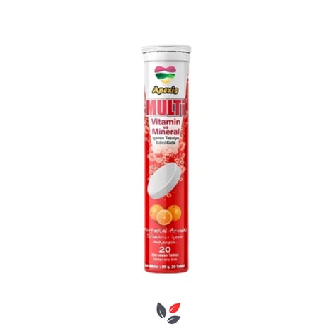Apexis Multivitamin ve Mineral 20 Efervesan Tablet - Hediye