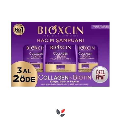 Bioxcin Collagen Biotin Saç Dökülmesine Karşı Şampuan 300 ml 3 Al 2 Öde