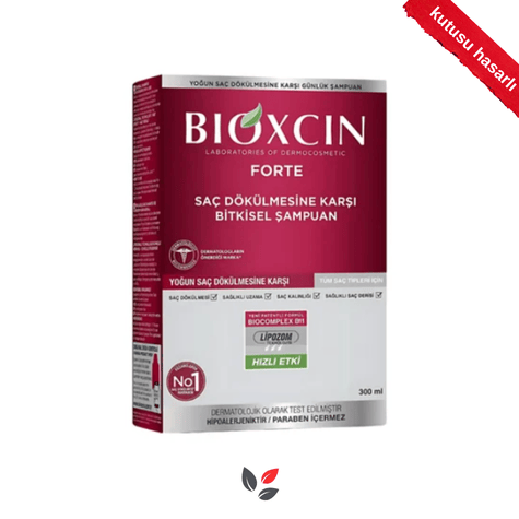 Bioxcin Forte Bitkisel Şampuan 300 ml - KUTUSU HASARLI