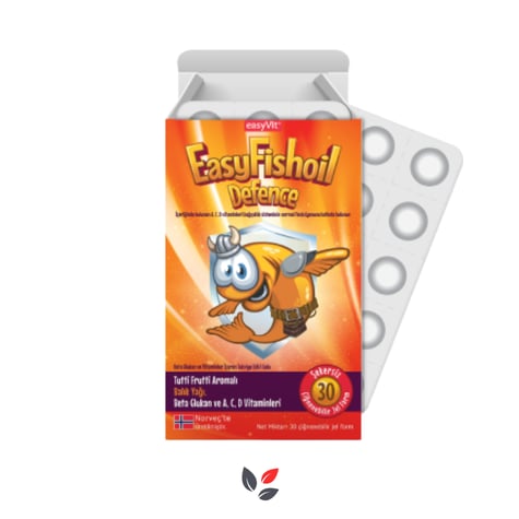 EasyFishoil Defence Beta Glukan Karışık Meyve Aromalı 30 Jel Tablet