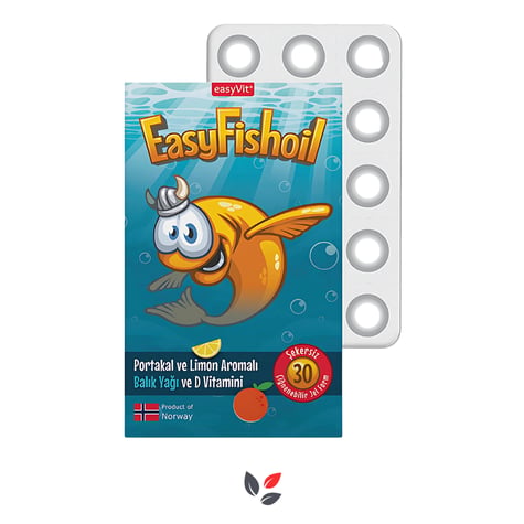 EasyFishoil Omega 3 30 Çiğnenebilir Jel Tablet