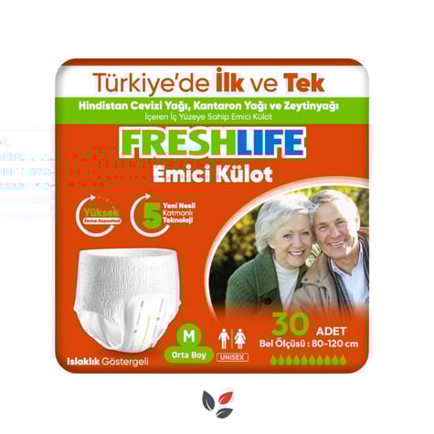 Freshlife Emici Külot Hasta Bezi Medium 30'lu