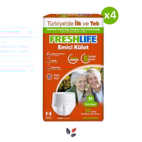 Freshlife Emici Külot Hasta Bezi Medium 30'lu - 4 Adet