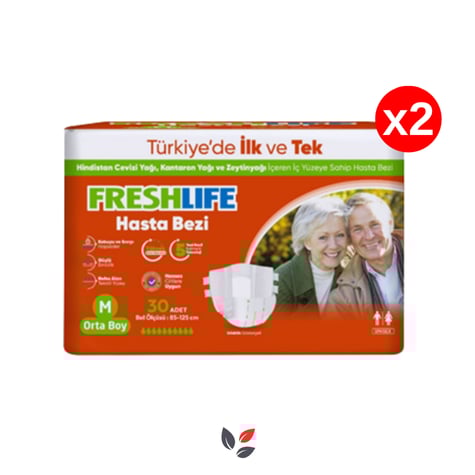Freshlife Hasta Bezi Belbantlı Medium 30'lu - 2 Adet