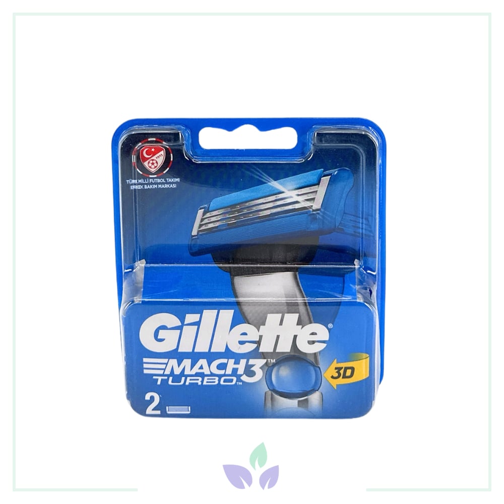 Gillette Mach3 Turbo Yedek Tıraş Bıçağı 2 Li