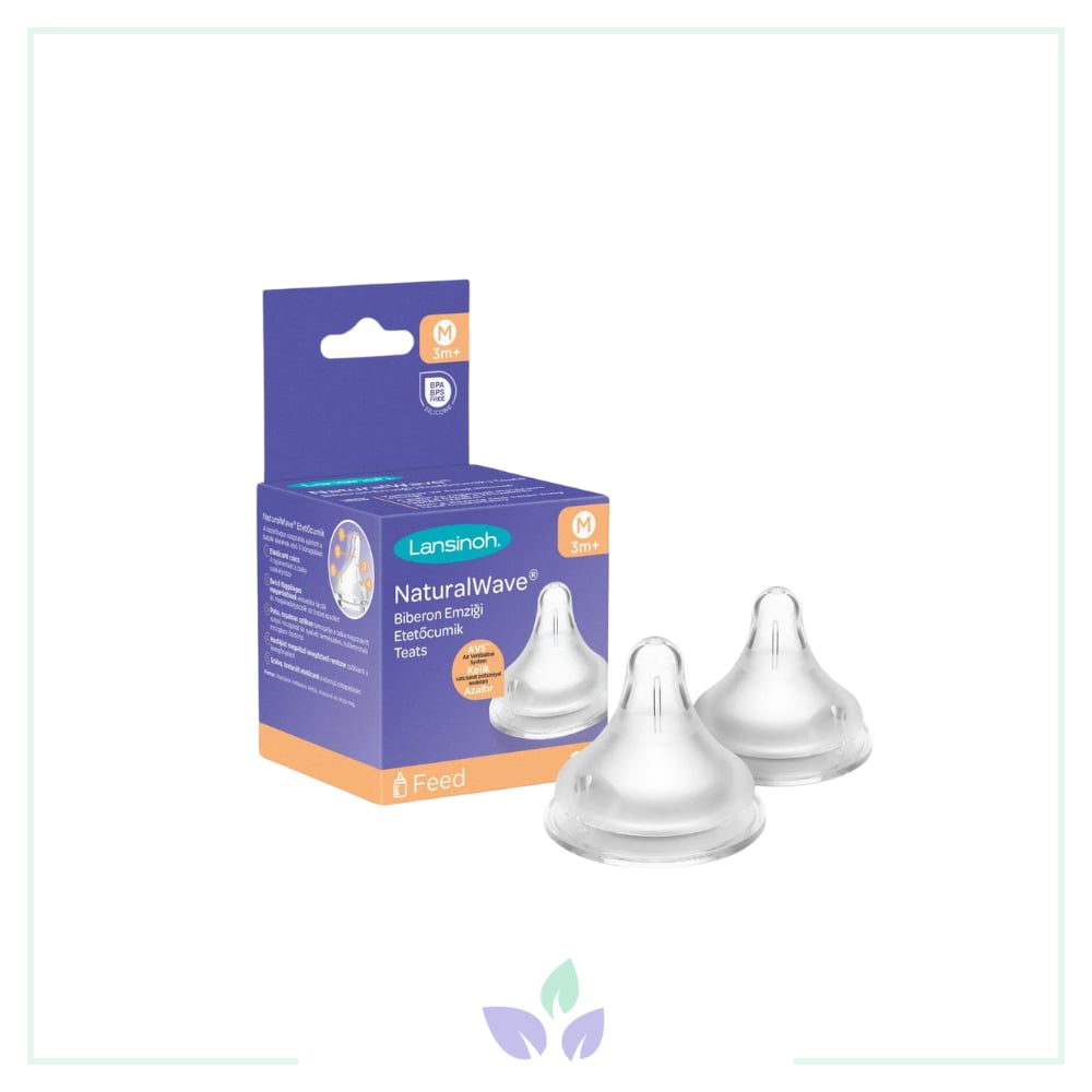 Lansinoh Natural Wave Biberon Emziği Orta Akışlı 2'li