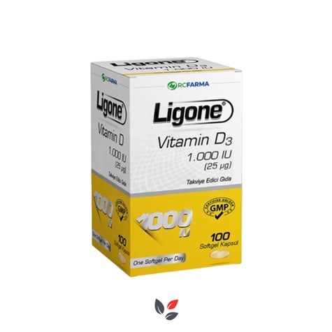 Ligone Vitamin D3 1000 IU Softgel 100 Kapsül