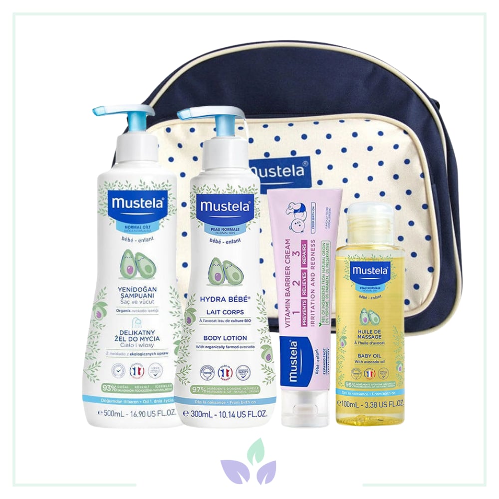 Mustela Merhaba Bebek Çantası Seti Nature