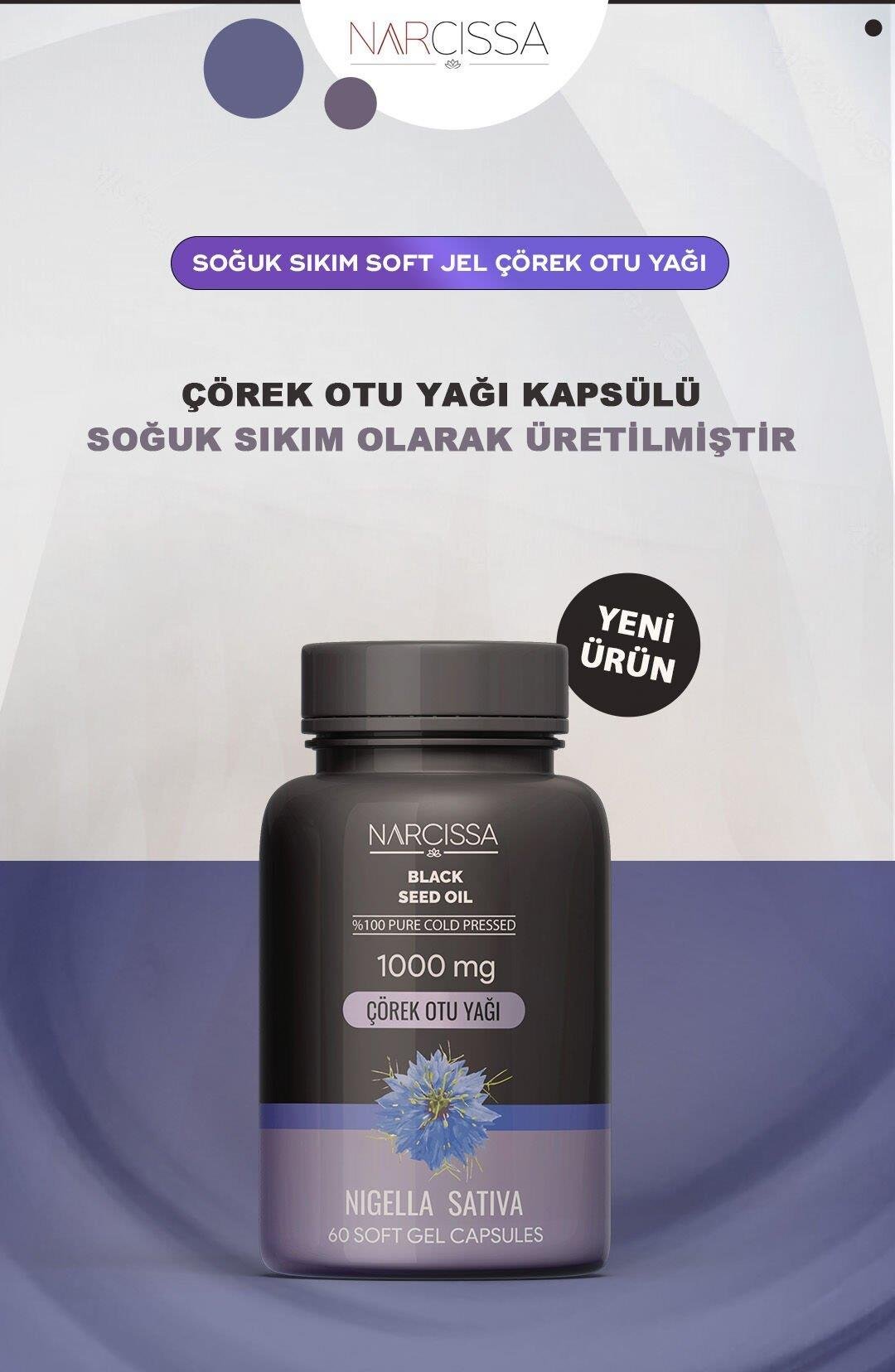 NARCISSA COREK OTU YAGI 60 KAPSUL