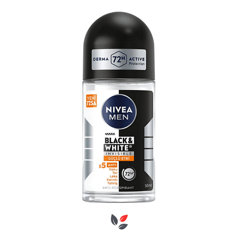 Nivea Men Black & White Invisible Fresh Roll-On Deodorant 50 ml
