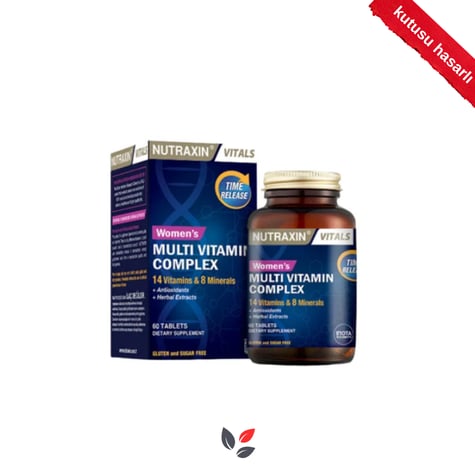 Nutraxin Women's Multi Vitamin Complex 60 Tablet - KUTUSU HASARLI