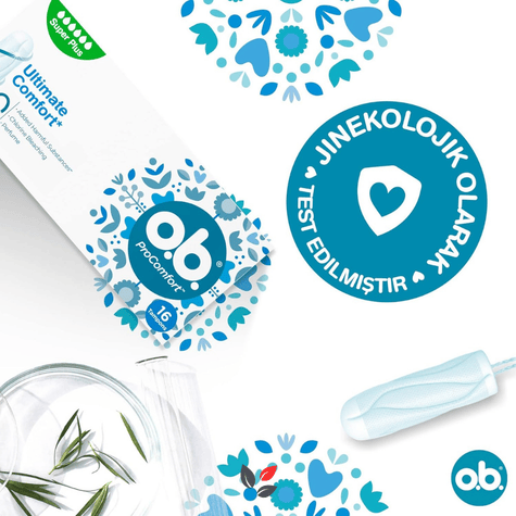 O.B. ProComfort Ultimate Süper Plus Tampon 16'lı