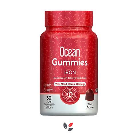 Ocean Gummies Iron 60 Çiğneme Tableti