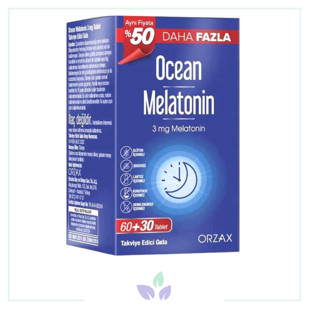 Ocean Melatonin 3 mg 60+30 Tablet