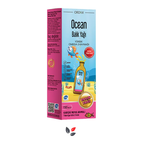 Ocean Omega 3 Karışık Meyve Aromalı Şurup 150 ml