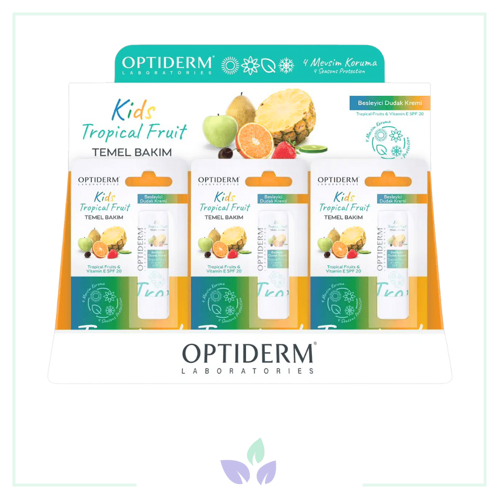 Optiderm Lip Stick Kids SPF20+ 12'li Stand