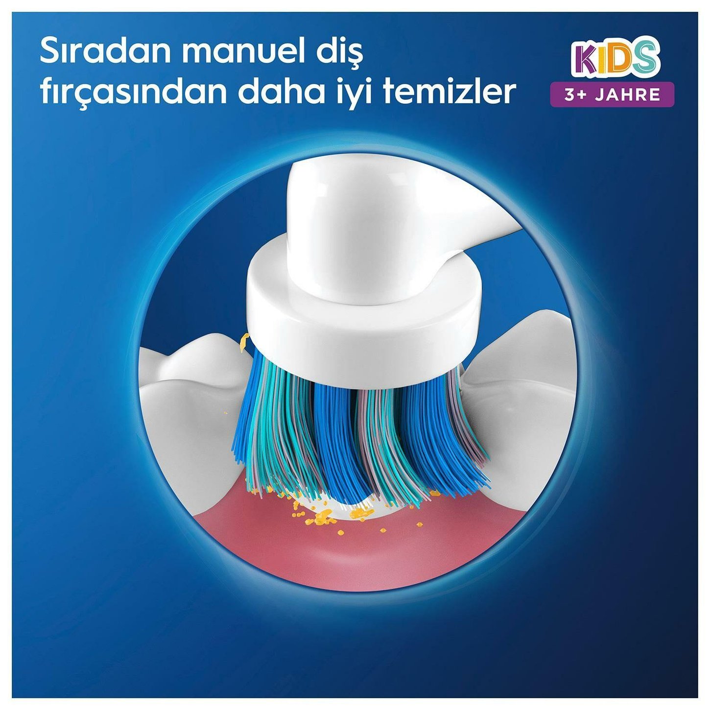 ORAL-B D100 VITALITY FROZEN OZEL SERI COCUKLAR ICIN SARJ EDILEBILIR DIS FIRCASI