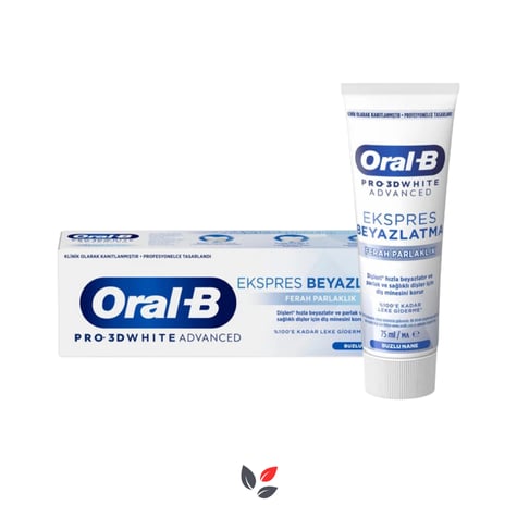 Oral-B Pro 3D White Advanced Ekspres Beyazlatma Ferah Parlaklık Diş Macunu 75 ml