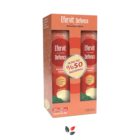 Orzax Efervit Defence 20 Efervesan Tablet İkincisi %50 İndirimli