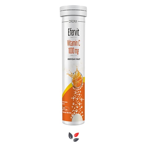 Orzax Efervit Vitamin C 1000 mg 20 Tablet