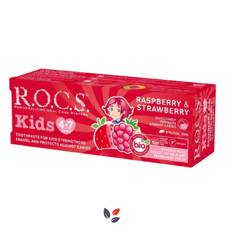 Rocs Kids 4-7 Yaş Ahududu&Çilek Diş Macunu 35 ml-45 gr