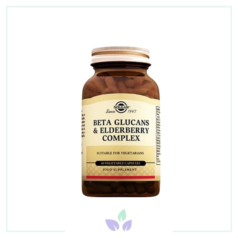 Solgar Beta Glucans & Elderberry Complex 60 Kapsül