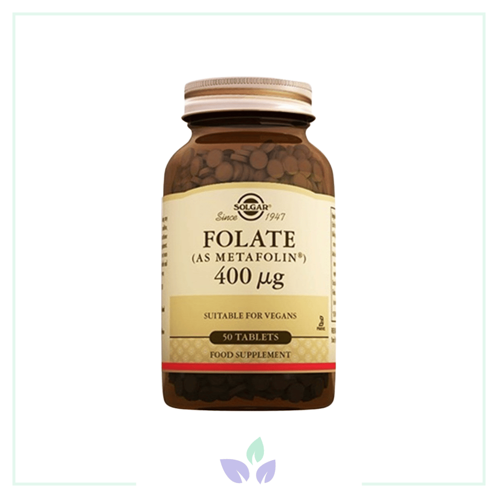 Solgar Folate (Metafolin) 400 mcg 50 Tablet