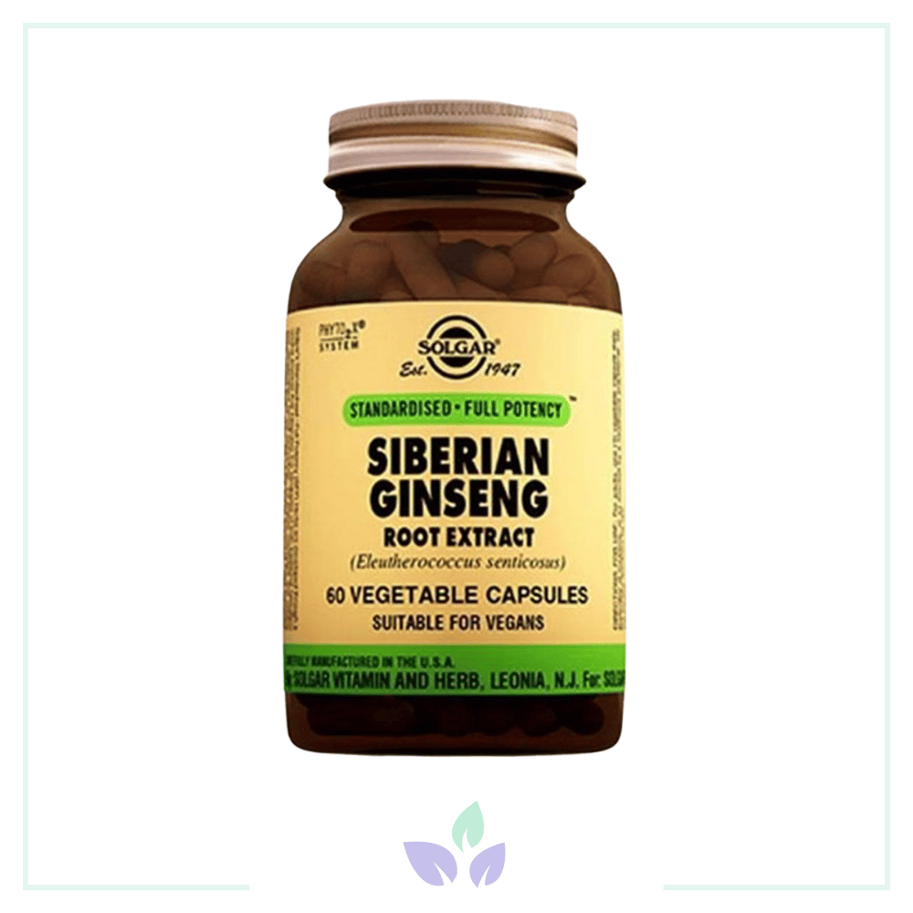 Solgar Siberian Ginseng Root Extract 60 Kapsül