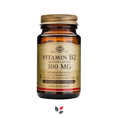 Solgar Vitamin B2 Riboflavin 100 mg 100 Kapsül