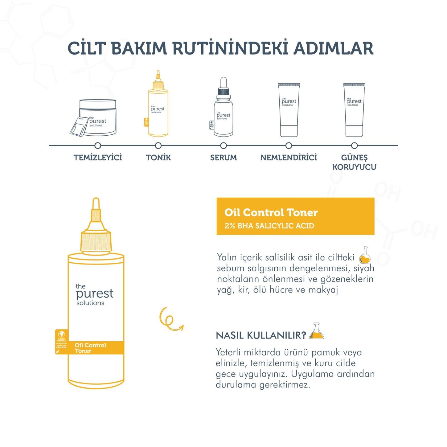 The Purest Solutions Bha %2 Oil Control Toner Gözenek Dengeleyici Tonik 200 ml