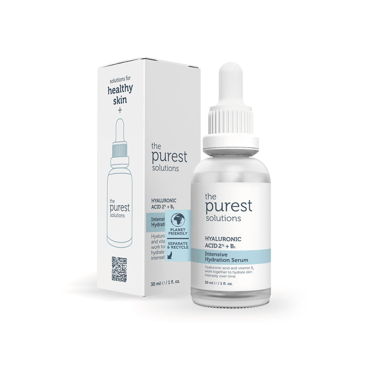 The Purest Solutions Hyaluronic Acid %2 + B5 Yoğun Nemlendirici Yüz Serumu 30 ml