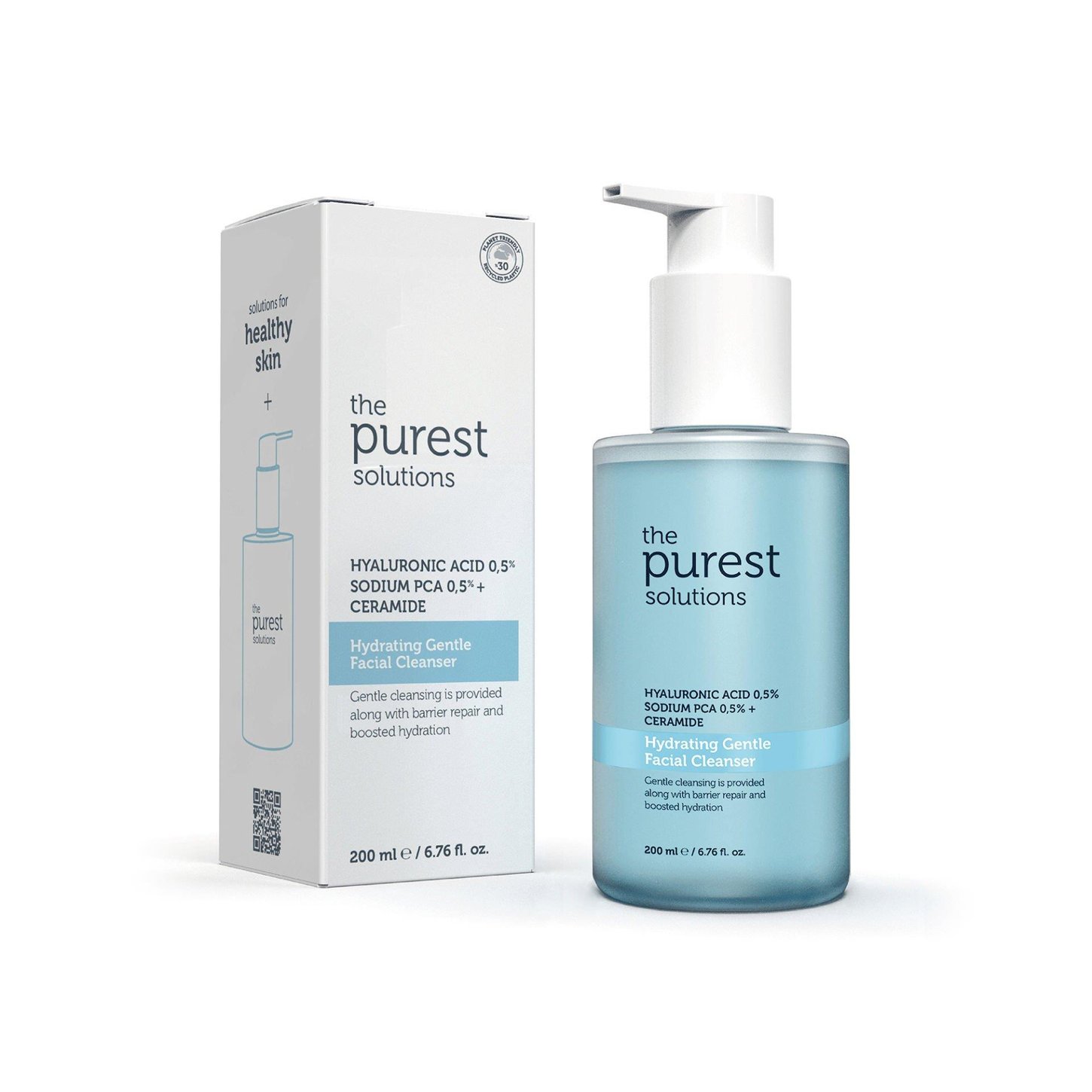 THE PUREST SOLUTIONS HYDRATING GENTLE KURU VE KARMA CILTLER ICIN NEMLENDIRICI YUZ TEMIZLEYICI 200 ML