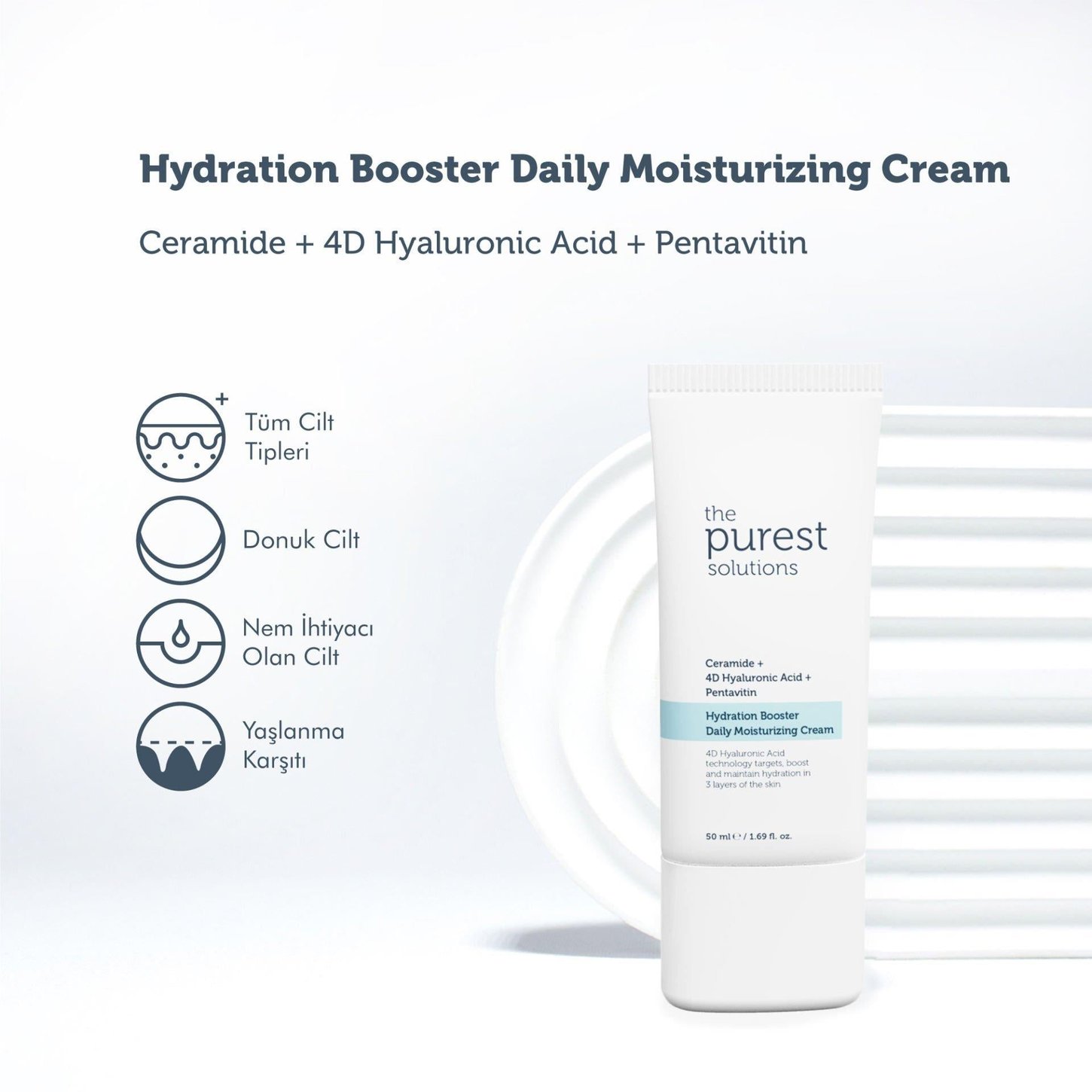The Purest Solutions Hydration Booster Daily Moisturizing Cream 50 ml