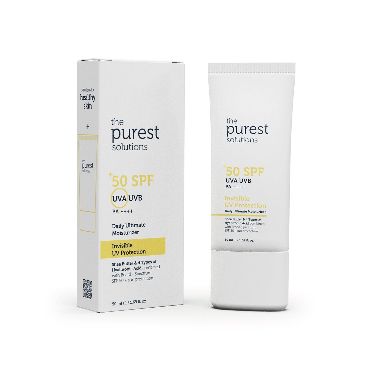 THE PUREST SOLUTIONS INVISIBLE UV PROTECTION 50 FAKTOR GUNES KREMI 50 ML