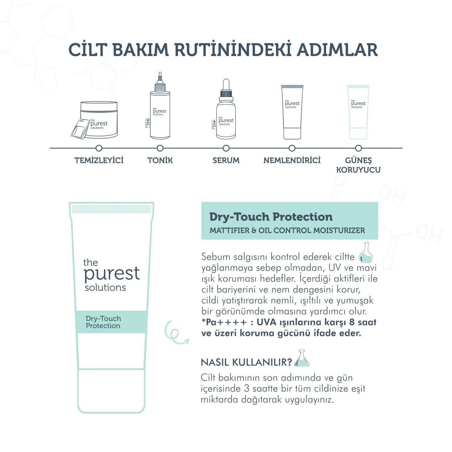 The Purest Solutions Yağlı Ciltler İçin Mat Bitişli SPF50+ Güneş Kremi 50 ml