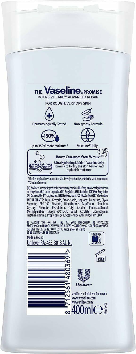 VASELINE INTENSIVE CARE ADVANCED REPAIR BODY LOTION 400ML