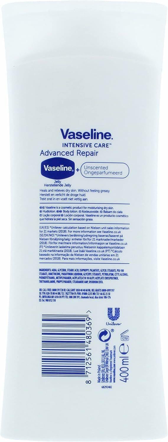 VASELINE INTENSIVE CARE ADVANCED REPAIR BODY LOTION 400ML