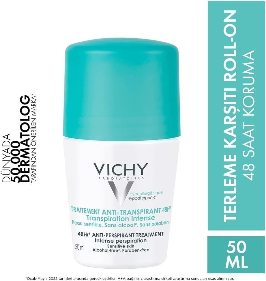 VICHY DEO ANTI TRANSPIRANT ROLL ON TERLEME KARSITI 48 SAAT ETKILI ROLL-ON DEODORANT 50 ML