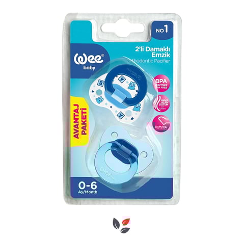 Wee Baby 437 Damaklı Emzik İkili Paket 0 6 Ay