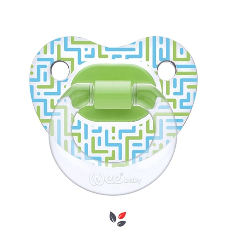 Wee Baby 836 Şeffaf Desenli Damaklı Emzik No 1
