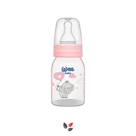 Wee Baby Klasik PP Biberon 125 ml 0-6 Ay Pembe Kod851