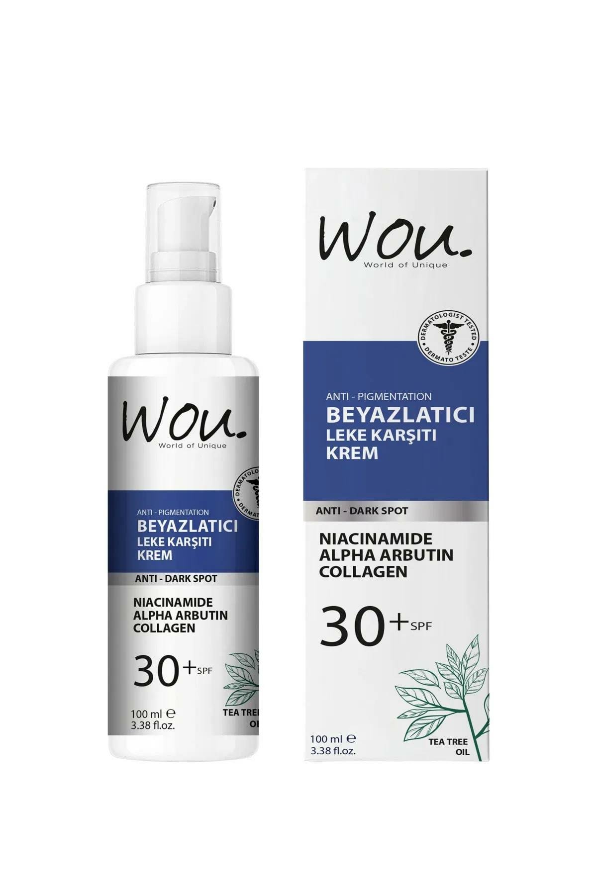 WOU BEYAZLATICI LEKE KARŞITI KREM SPF 30+ 100 ml