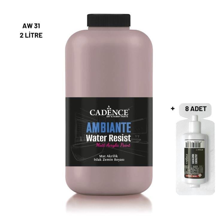 Ambiante Islak Yüzey Boyası AW-31 Sütlü Kahve 2000ML + Katalizör 80Gr