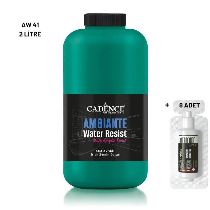 Ambiante Islak Yüzey Boyası AW-41 Deniz Yeşili 2000ML + Katalizör 80Gr