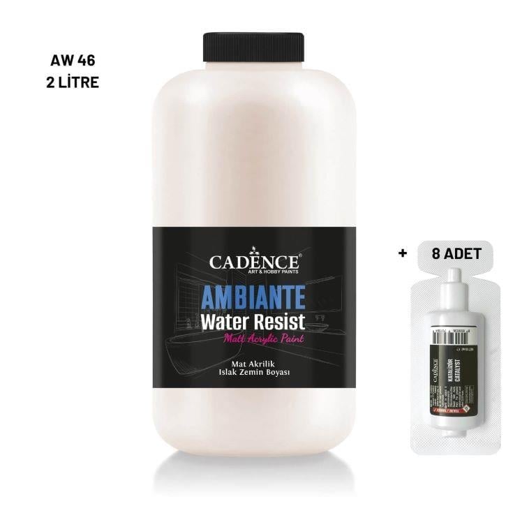 Ambiante Islak Yüzey Boyası AW-46 Krem 2000ML + Katalizör 80Gr
