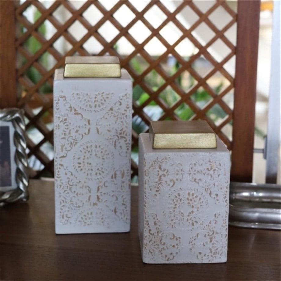 Antik Kare Küp İkili