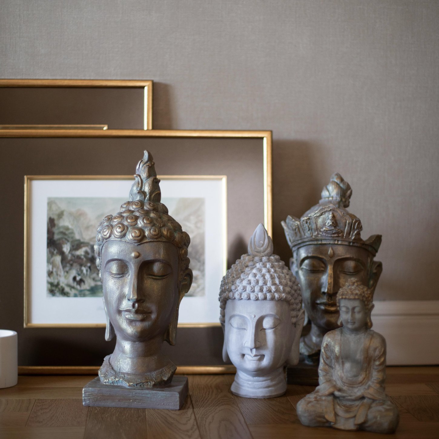 Budist Kadın Mask Obje