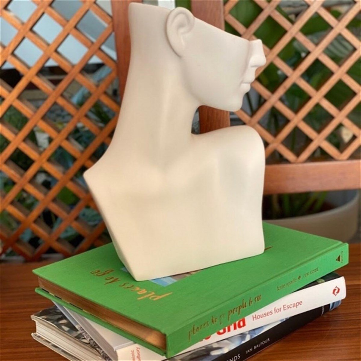 Femme Seramik Büst Beyaz