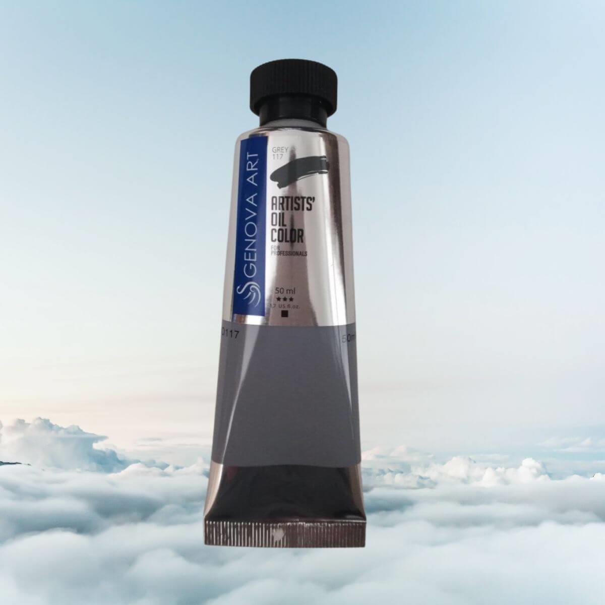 طلاء زيت جينوفا 117 رمادي 50 مل
